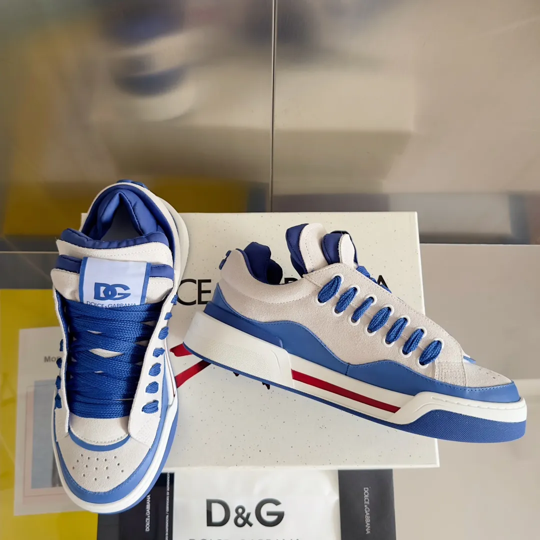 Factory price: 458💰D&G's latest Cushion series casual sports shoes, dad shoes, running shoes, original purchase and development, production, handmade, but always looking to the future. The new Cushion sneakers feature a two-tone suede upper accented by a mesh contrasting printed DG cross logo on the side. The lightweight, grippy rubber outsole adopts an innovative design to provide excellent performance, and the jacquard label adds timeless style. Exquisite packaging at the delivery counter🛍📦 ▪️ Fabric: Original custom-made first-layer cowhide ▪️ Lining: Original custom-made breathable towel lining ▪️ Sole: Original open-molded rubber material ▪️ Bottom thickness: 3.5CM ▪️ Size: Men's 38-45